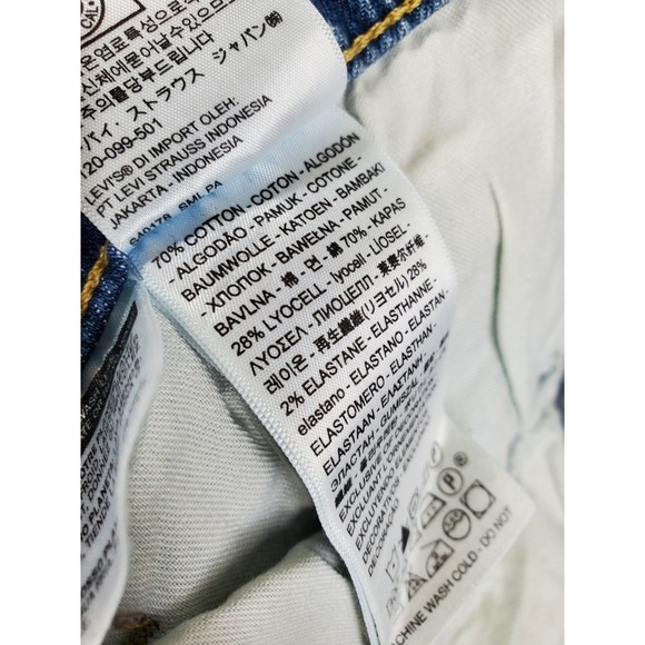 Levi's 502 Flex Taper Blue Jeans Mens 48x34 Big Tall Stretch Relaxed (47x32) NWT - Picture 9 of 12